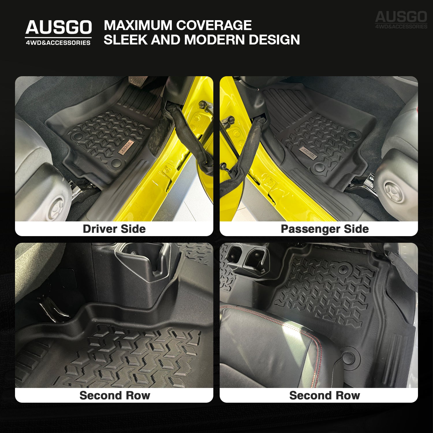 5D Car Floor Mats for Jeep Gladiator Dual Cab 2020-Onwards