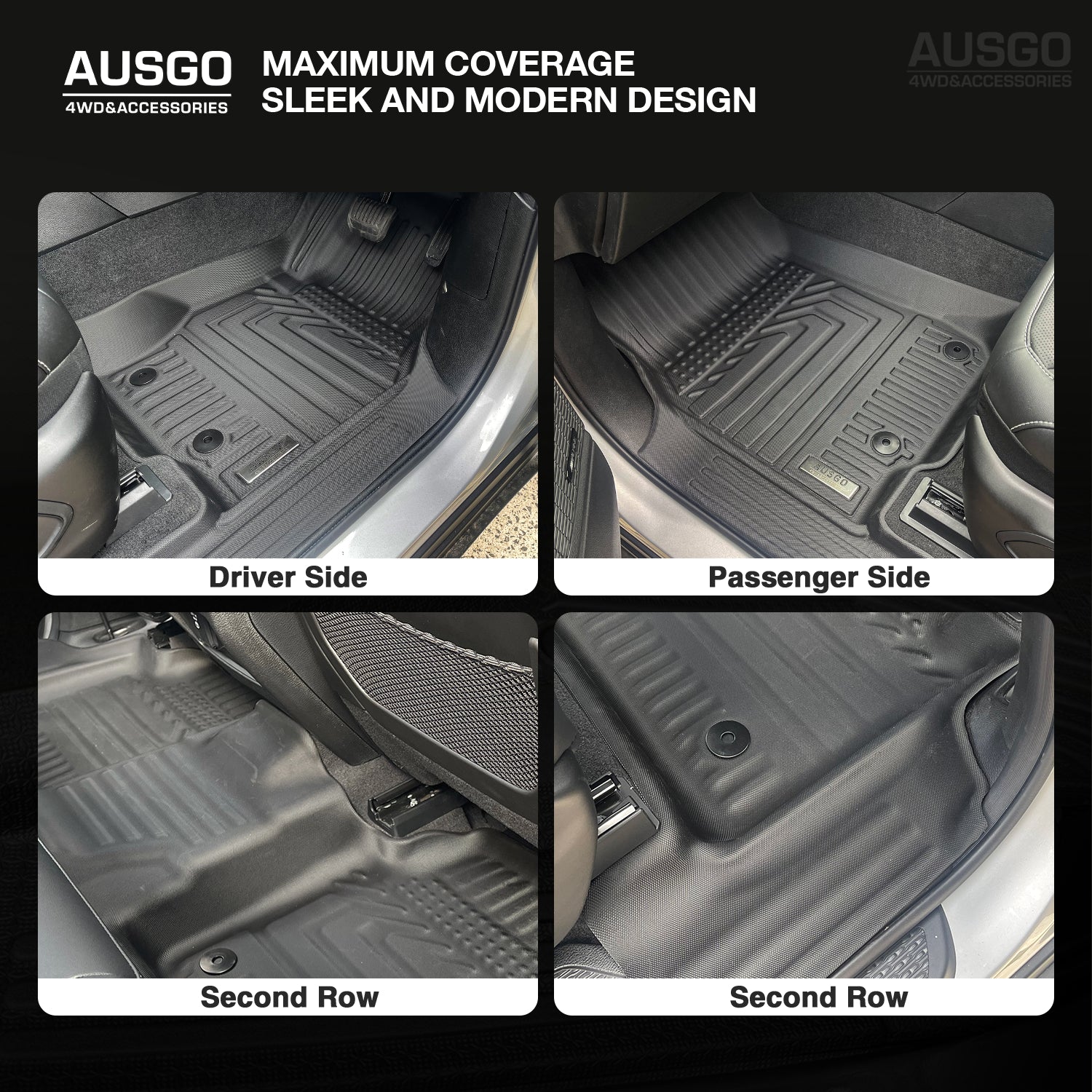 5D Car Floor Mats for Jeep Grand Cherokee L WL Series 7 Seats 2021-Onwards