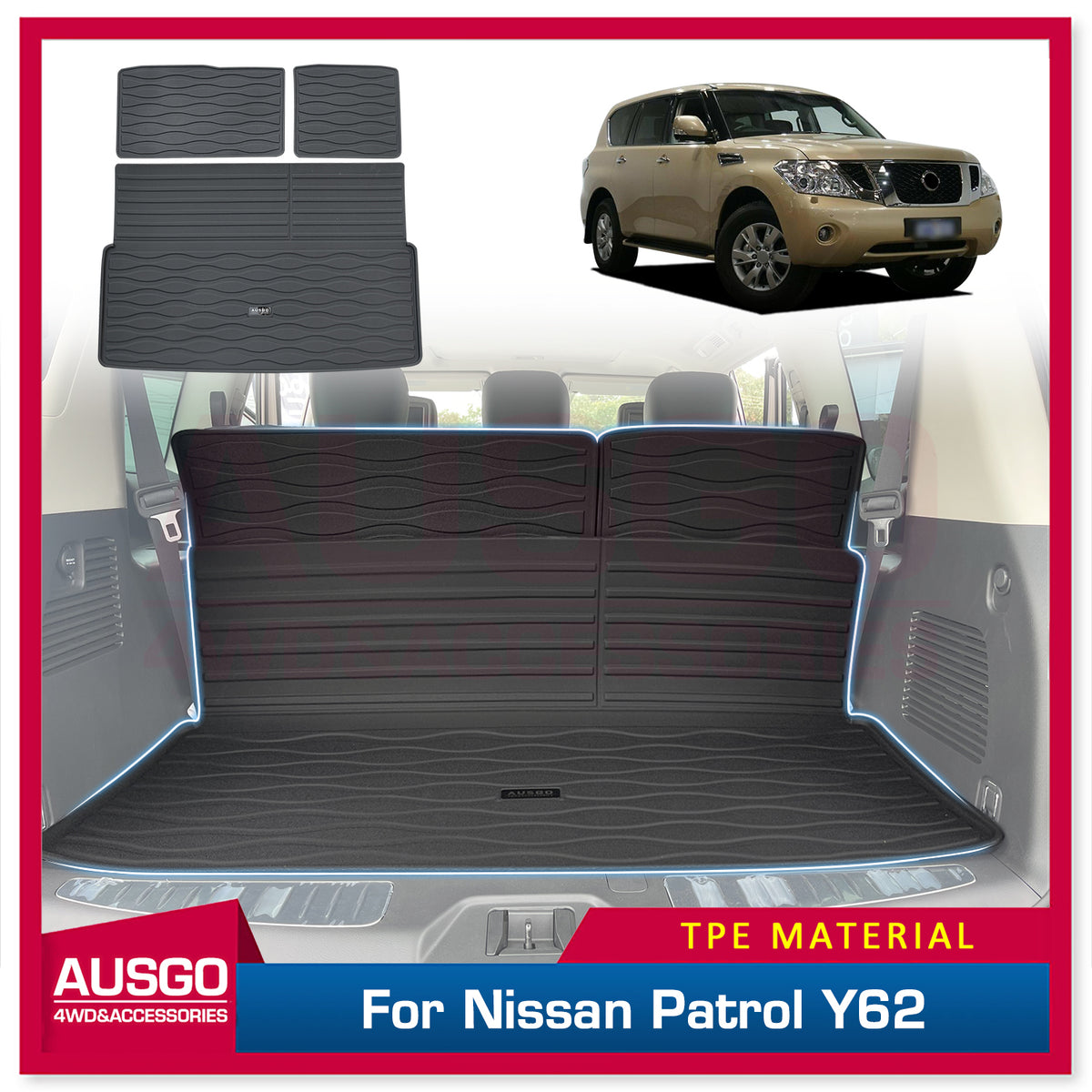 Nissan patrol deals y62 boot liner