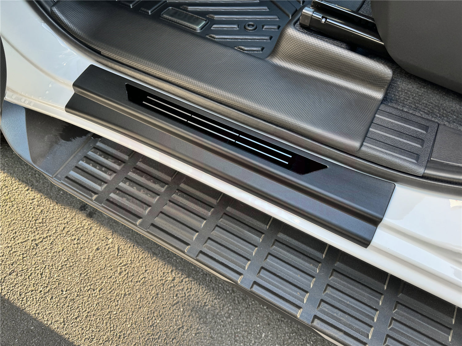 Car Floor Mats + Door Sills Protector for Mitsubishi Triton MV Dual Cab 2024-Onwards