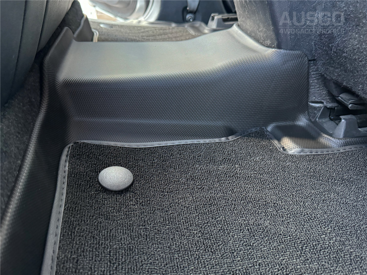 Double-Layer Car Floor Mats for Toyota Hilux Dual Cab 2015-2024 Auto Trans