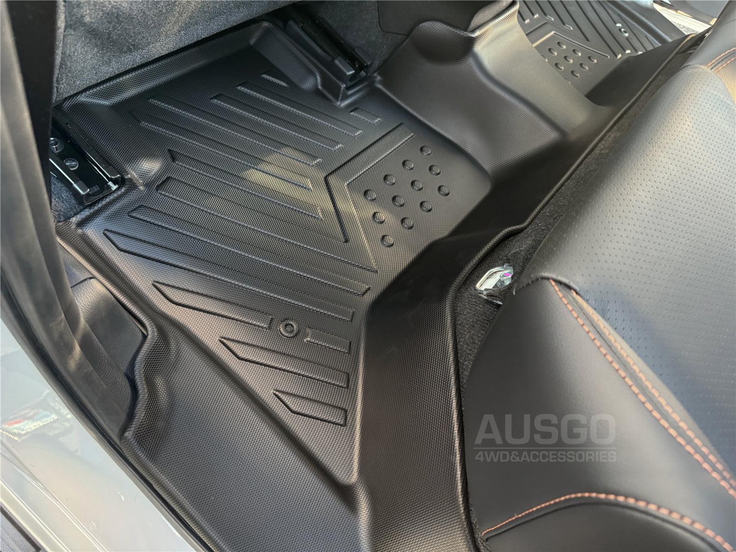 Car Floor Mats + Door Sills Protector for Mitsubishi Triton MV Dual Cab 2024-Onwards