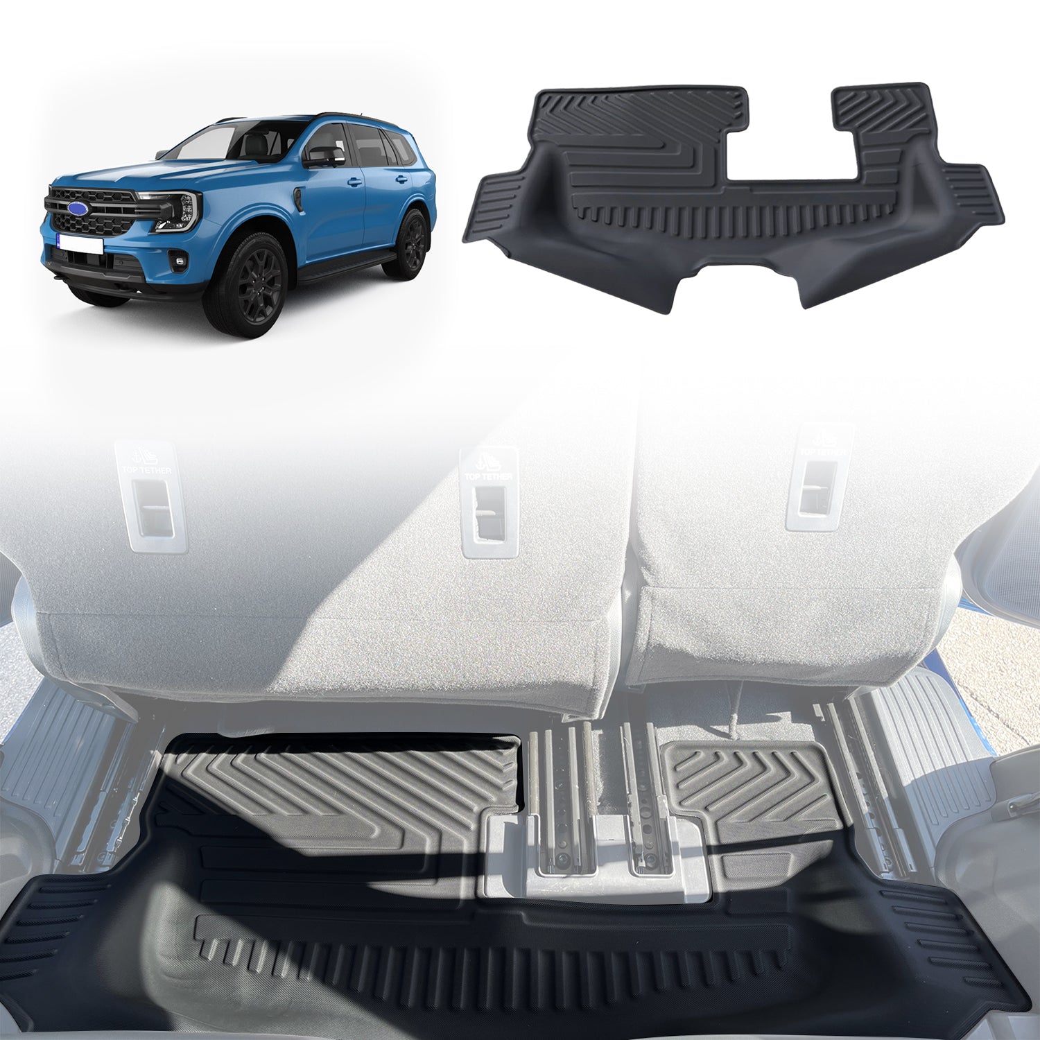 Third Row Floor Mat for Ford Everest Next-Gen 7 Seater 2022-Onwards