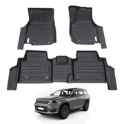 5D Car Floor Mats for Jeep Grand Cherokee L WL Series 7 Seats 2021-Onwards