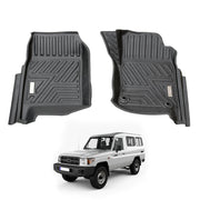 5D Car Floor Mats for Toyota Land Cruiser 78 Series LC78 Troop Carries 2012-Onwards