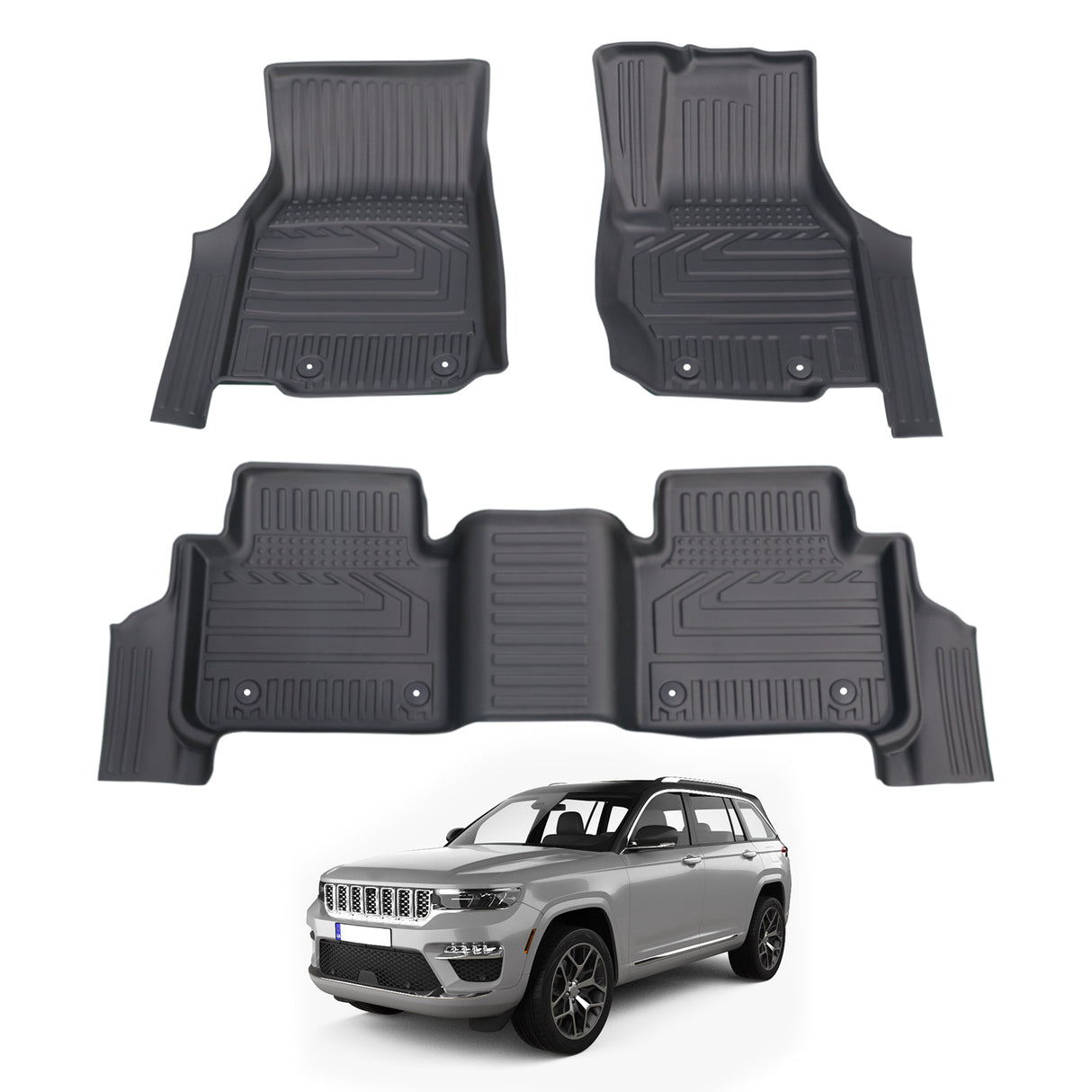 5D Car Floor Mats for Jeep Grand Cherokee WL Series 5 Seats 2022-Onwards