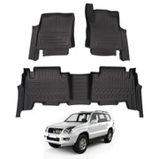 5D Car Floor Mats for Toyota Landcruiser Prado 120 Auto Transmission 2003-2009
