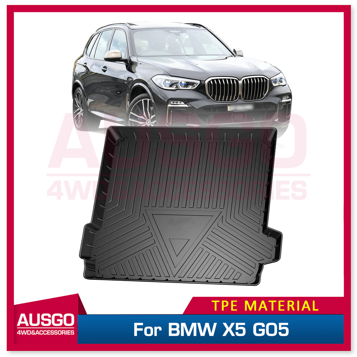3D TPE Cargo Mat for BMW X5 G05 2018Onwards Boot Mat Boot Liner Trunk