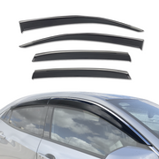 Stainless Trim Weather Shields for Honda Civic Hatch 10th 2017-2021