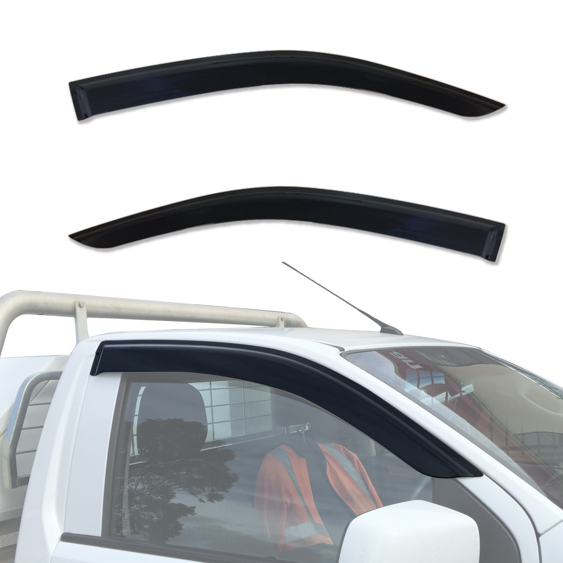 Injection Weather Shields for Holden Colorado RG Series Single / Extra Cab 2012-Onwards
