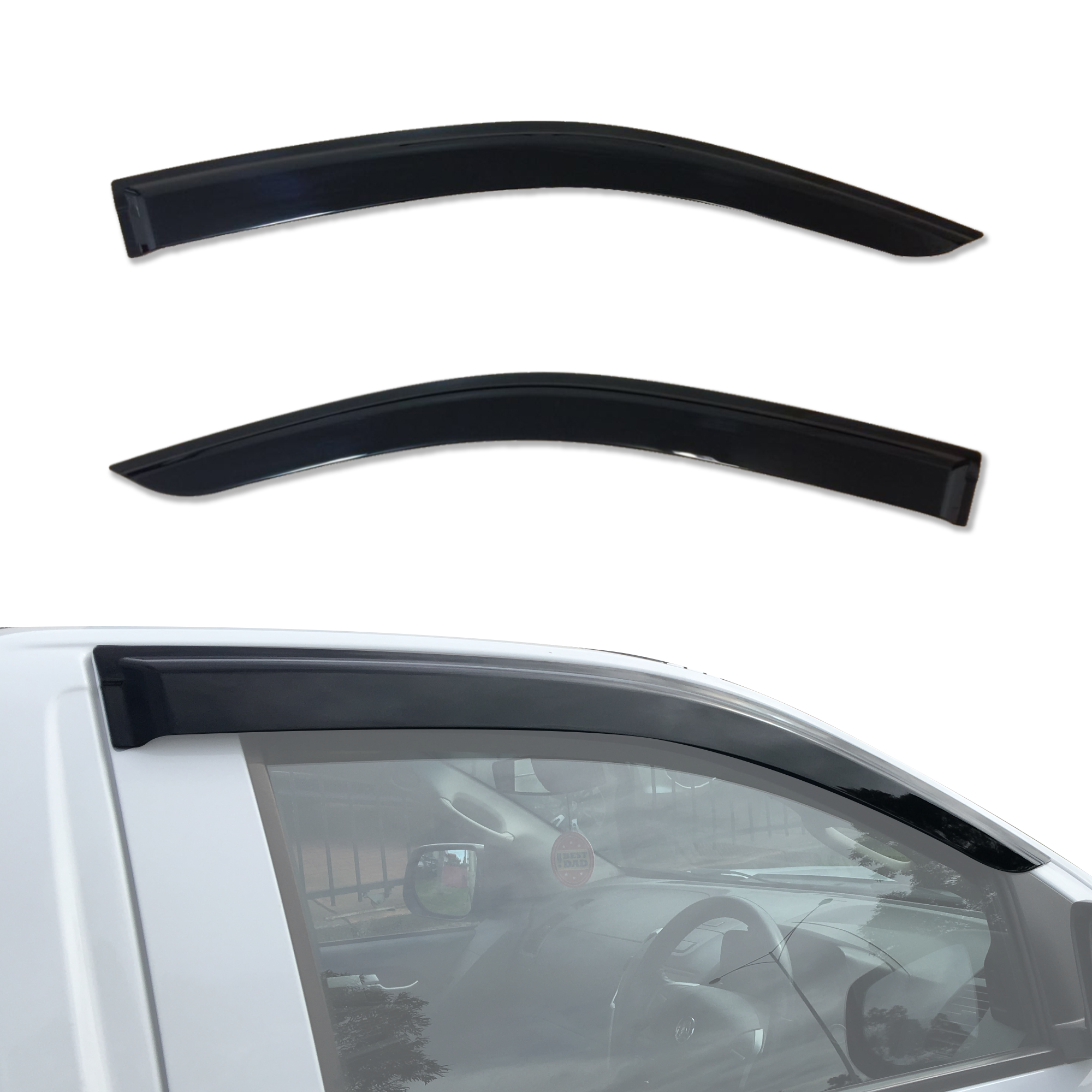 Injection Weather Shields for ISUZU D-MAX DMAX Single / Extra Cab 2012-2020