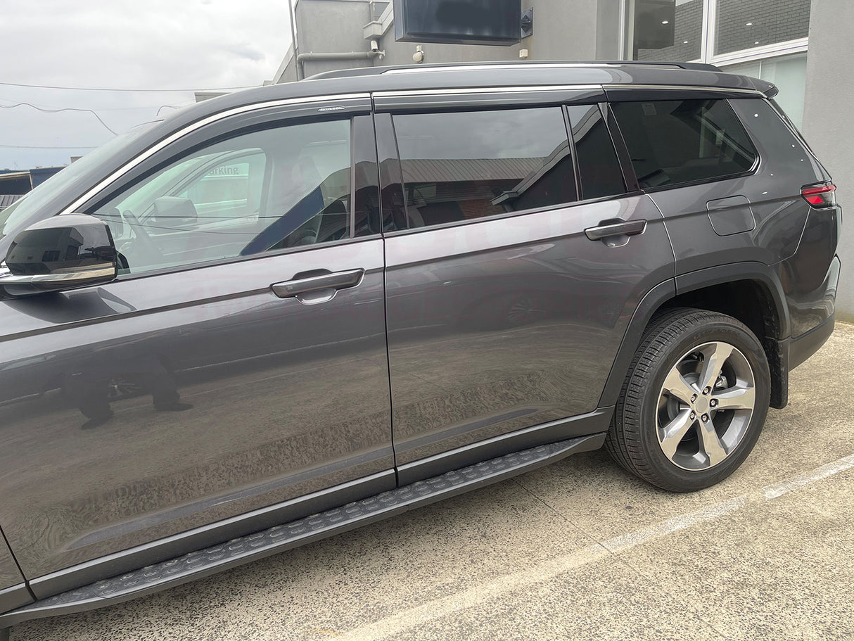 Stainless Trim Weather Shields for Jeep Grand Cherokee L WL 7 Seats 2021-Onwards