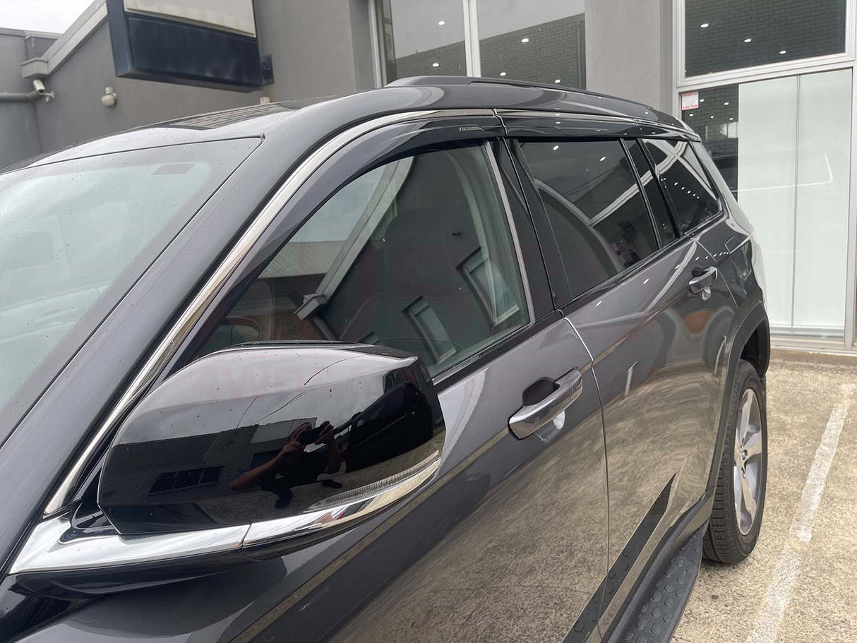 Stainless Trim Weather Shields for Jeep Grand Cherokee L WL 7 Seats 2021-Onwards