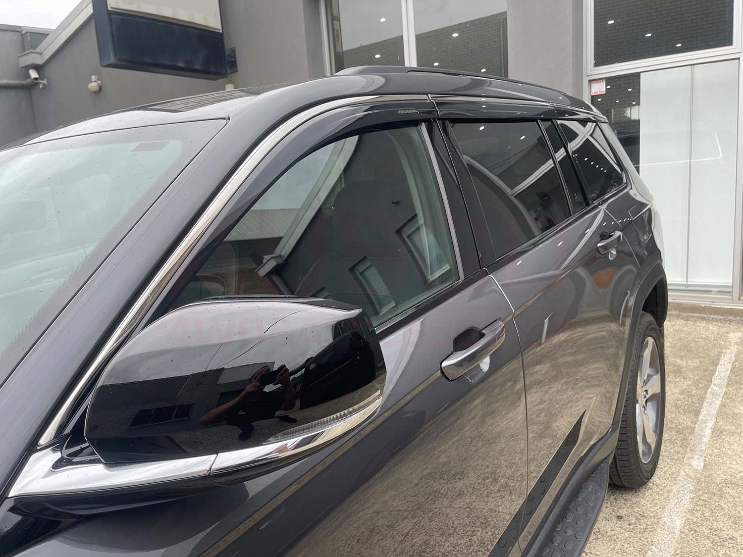 Stainless Trim Weather Shields for Jeep Grand Cherokee L WL 7 Seats 2021-Onwards