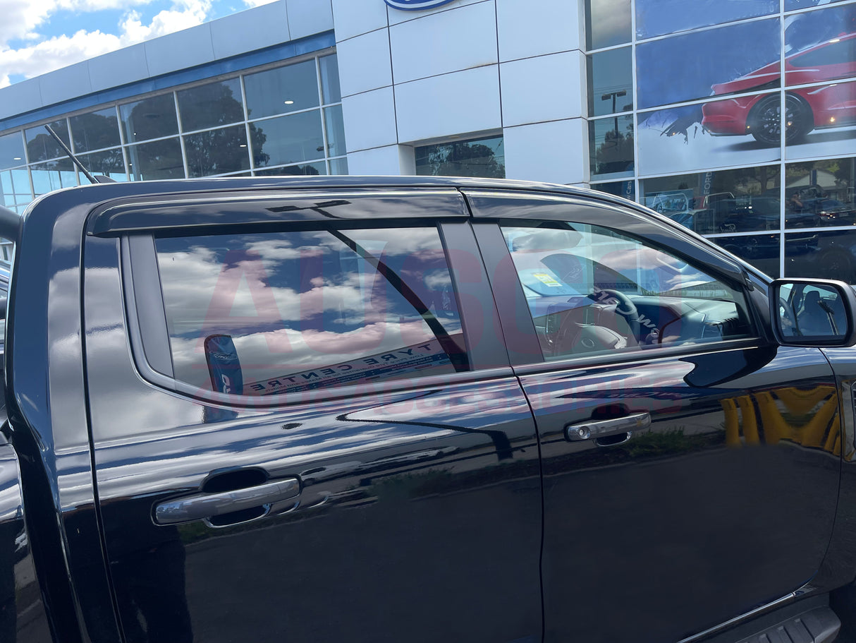 Weather Shields + Bonnet Protector for Ford Ranger Next-Gen Dual Cab 2022-Onwards