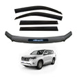Injection Weather Shields + Bonnet Protector for Toyota Land Cruiser Prado 150 2013-2017