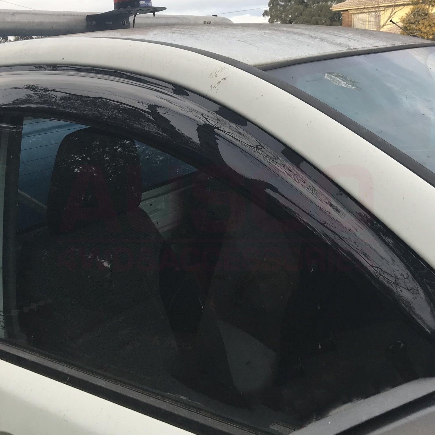 Luxury Weather Shields + Bonnet Protector for Mitsubishi Triton Single Cab 2006-2015 with Extended Mirror