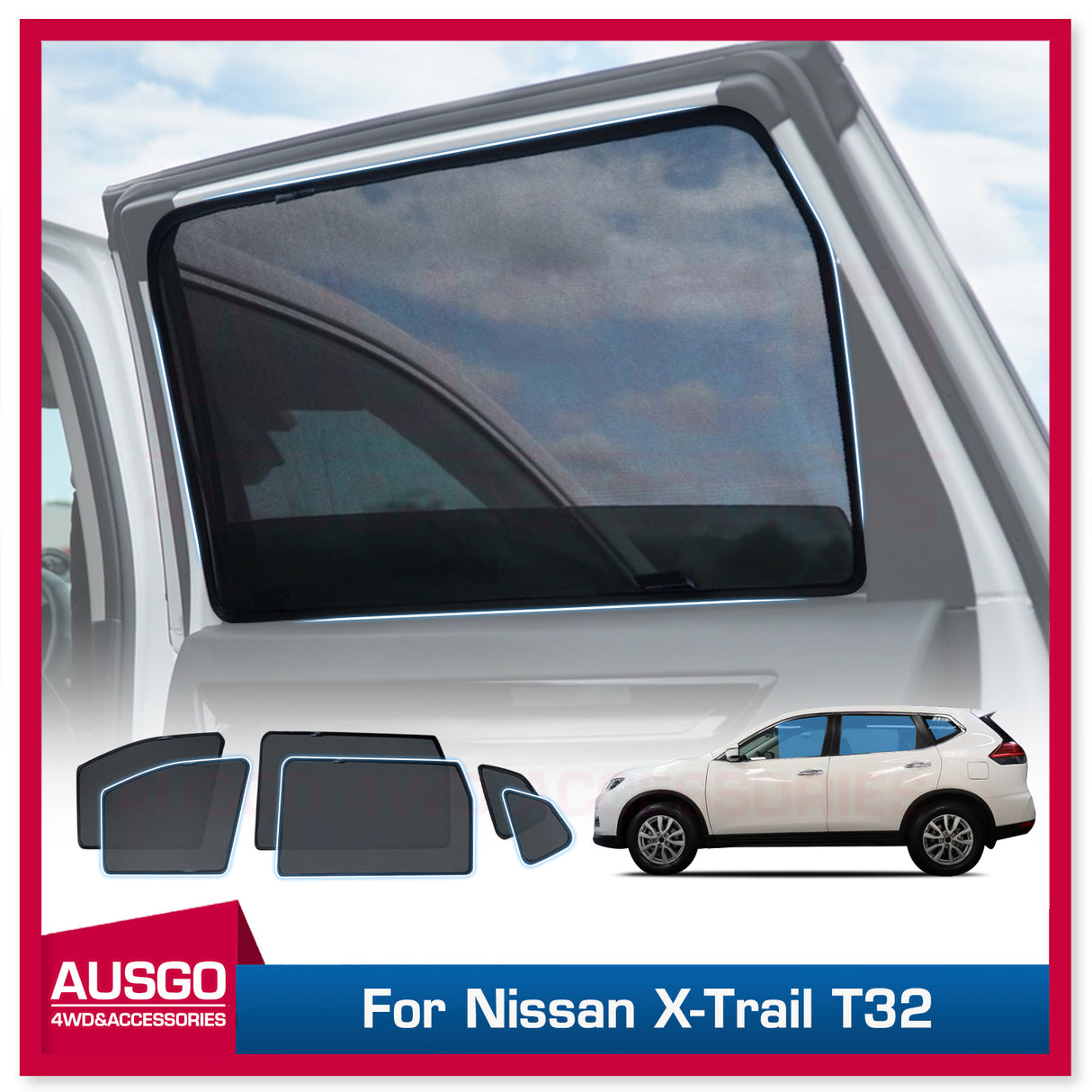 PRE-ORDER Magnetic Window Sun Shade for Nissan X-Trail Xtrail T32 2014-2022