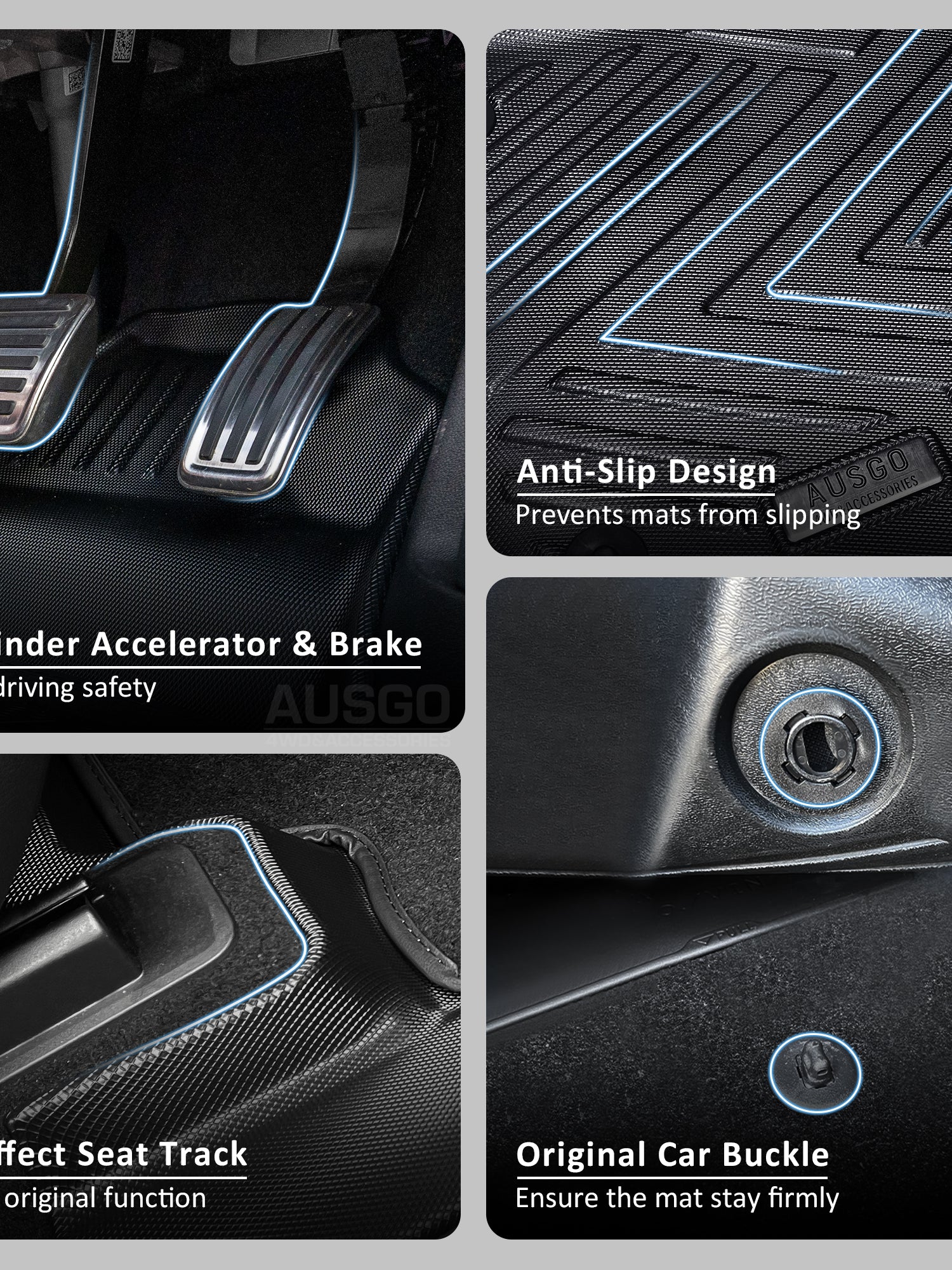 Double-Layer Car Floor Mats for Nissan Patrol GQ Y60 1988-1997