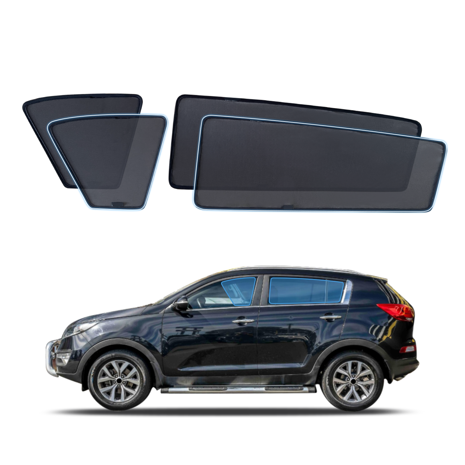 Magnetic Window Sun Shade for KIA Sportage SL Series 2010-2015