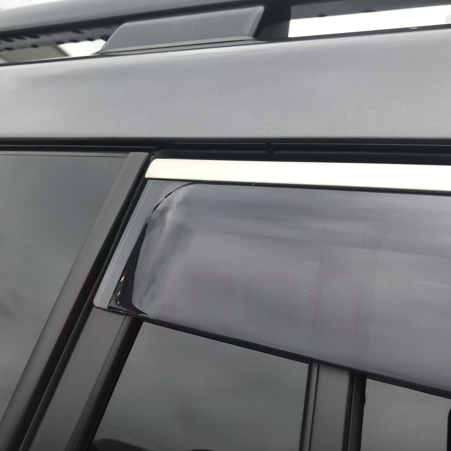 Stainless Trim Weather Shields + Bonnet Protector for Toyota Land Cruiser Prado 150 2013-2017
