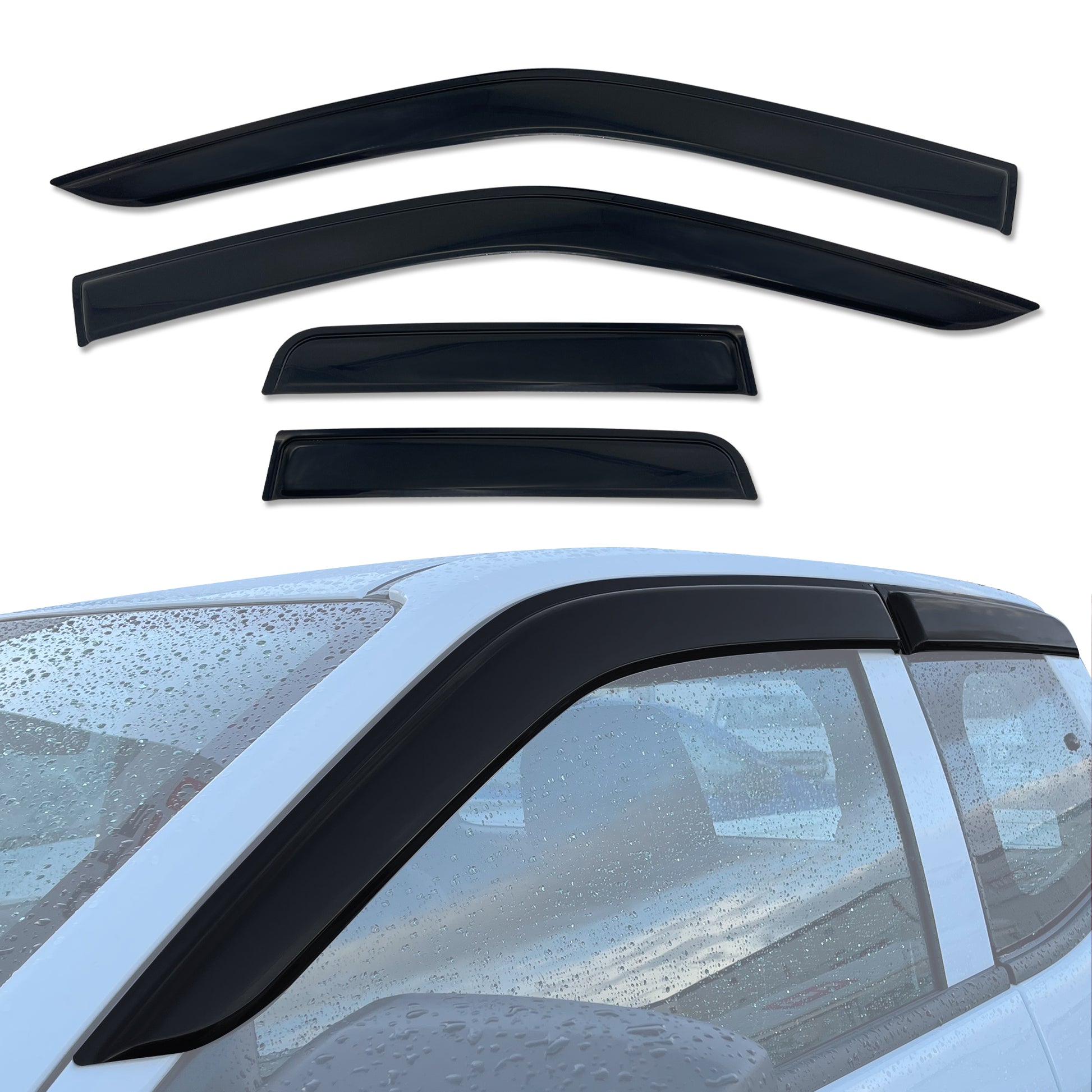 Luxury Weather Shields for Mazda BT-50 Extra Cab 2020-Onwards