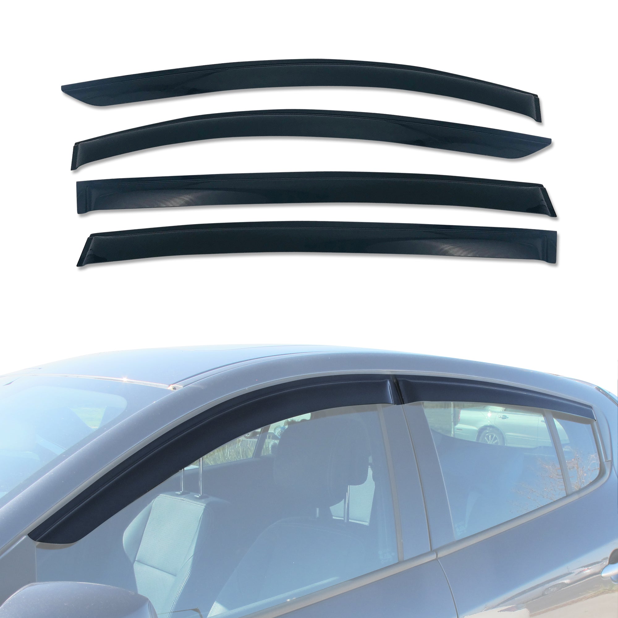 Weather Shields for Renault Megane series 3 B32 B95 Hatch 5D 2010-2016