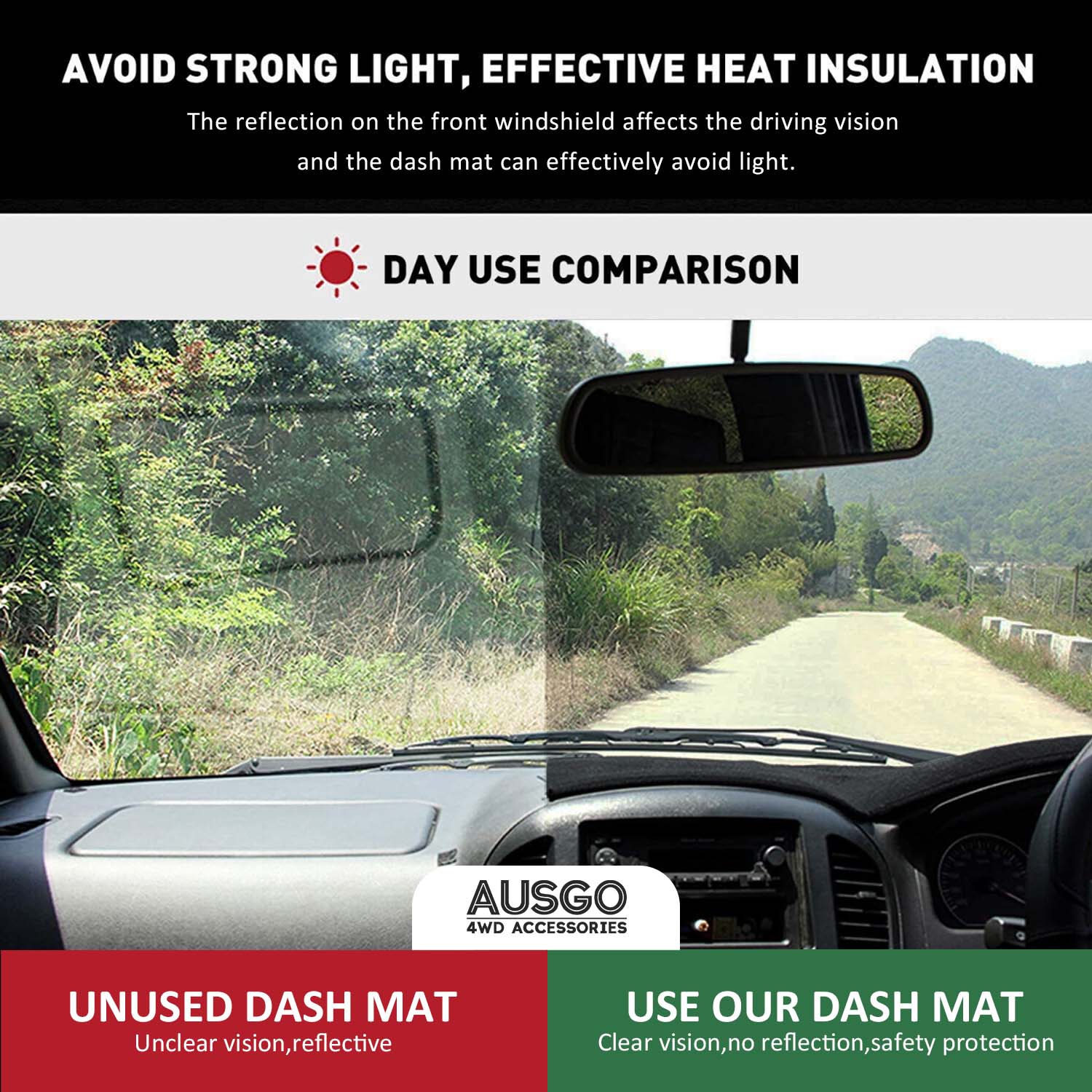 Dash Mat for Toyota Land Cruiser 70 76 78 79 Series 2023-Onwards