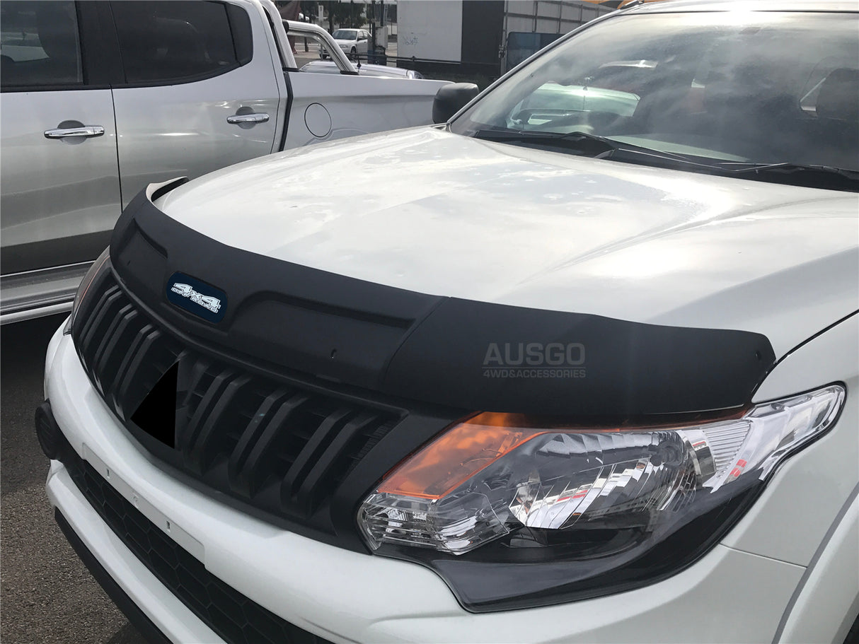 Weather Shields + Bonnet Protector for Mitsubishi Triton MQ Dual Cab 2015-2018