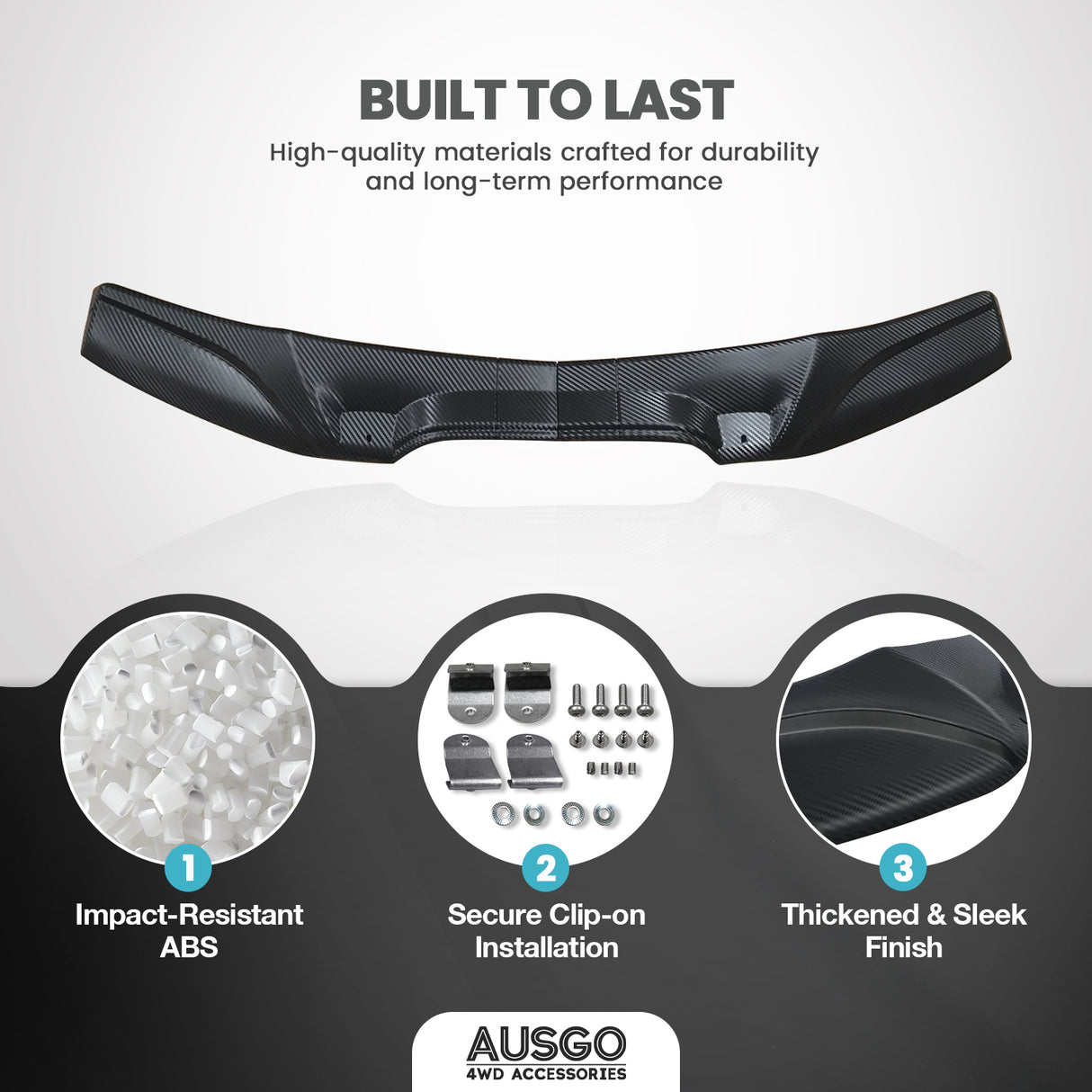 Injection Weather Shields + Bonnet Protector for Toyota Hilux Dual Cab 2011-2015