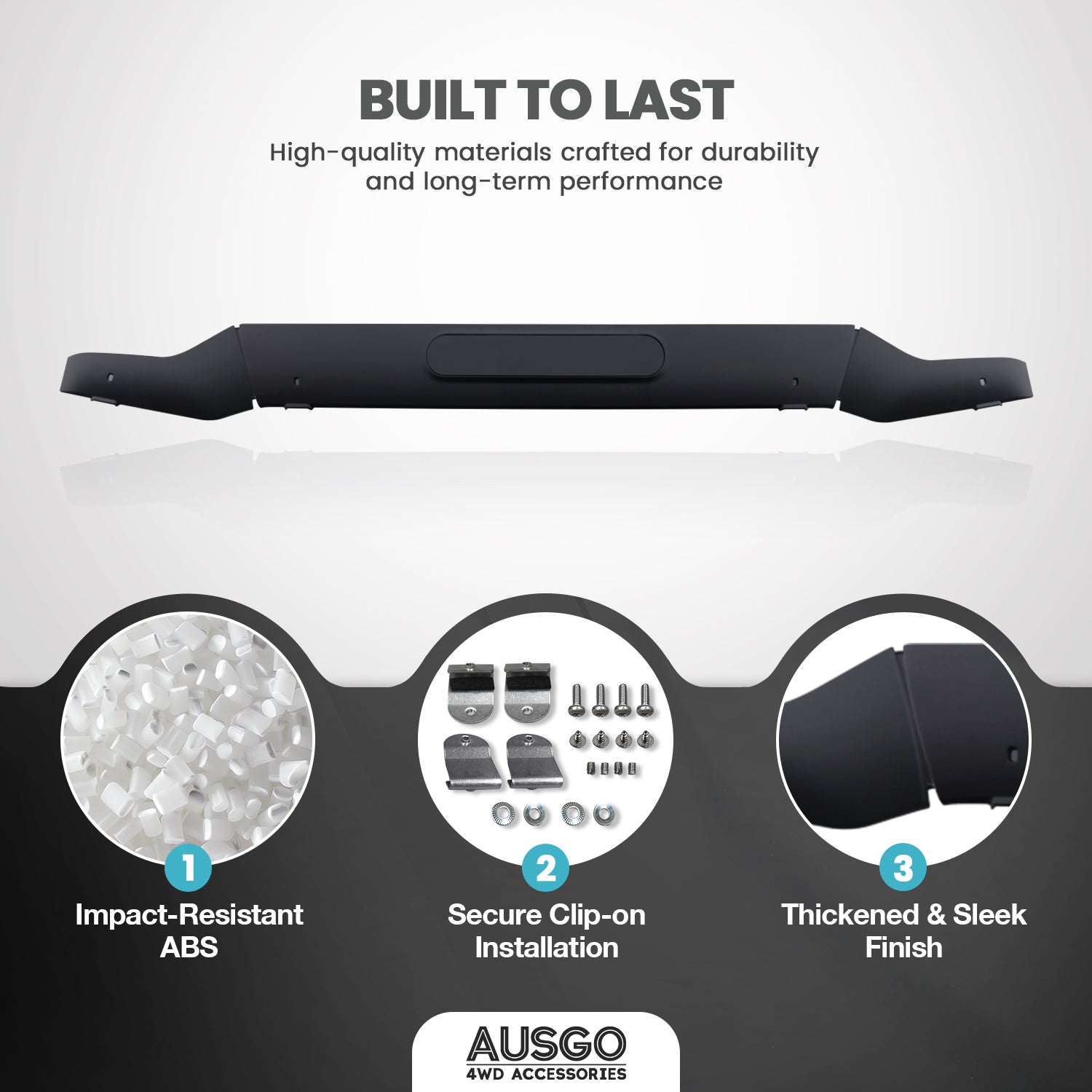 Weather Shields + Bonnet Protector Guard for Toyota Land Cruiser 70 76 79 Series 2007-2023