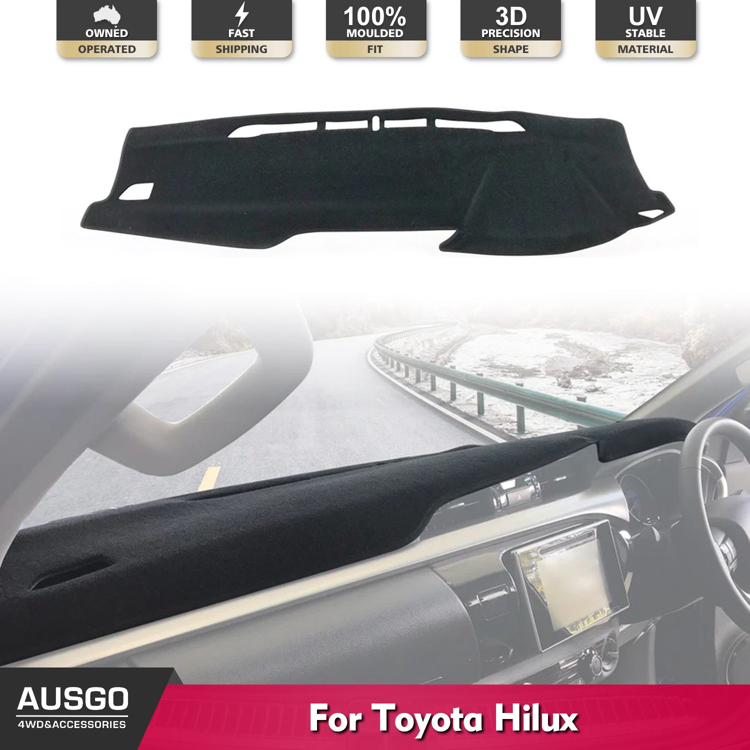 Dash Mat for Toyota Hilux REVO 2015-Onwards
