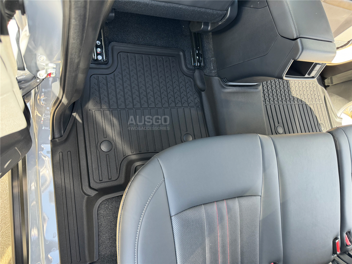 PRE-ORDER 7D Injection Floor Mats + Black Door Sill Protector for ISUZU MUX MU-X 2021-Onwards