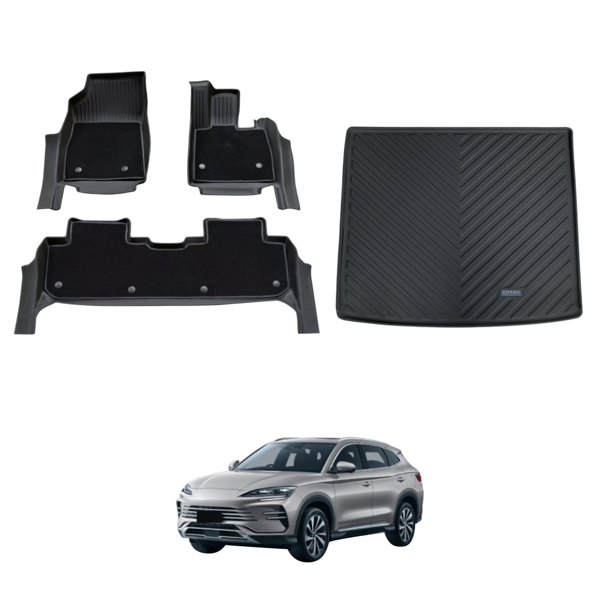Double-Layer Car Floor Mats for BYD SEALION 6 2024-Onwards