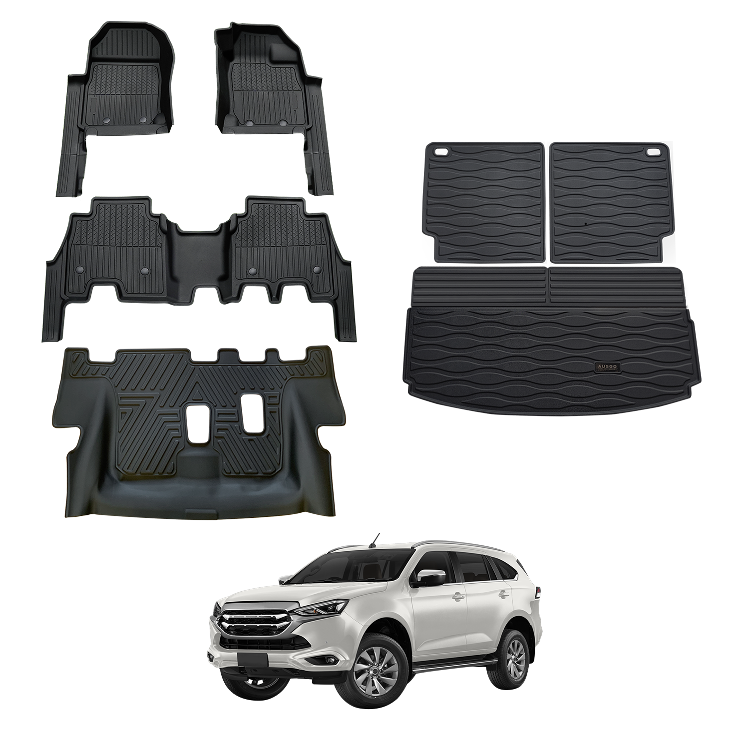 7D Injection Floor Mats for ISUZU MU-X MUX 2021-Onwards