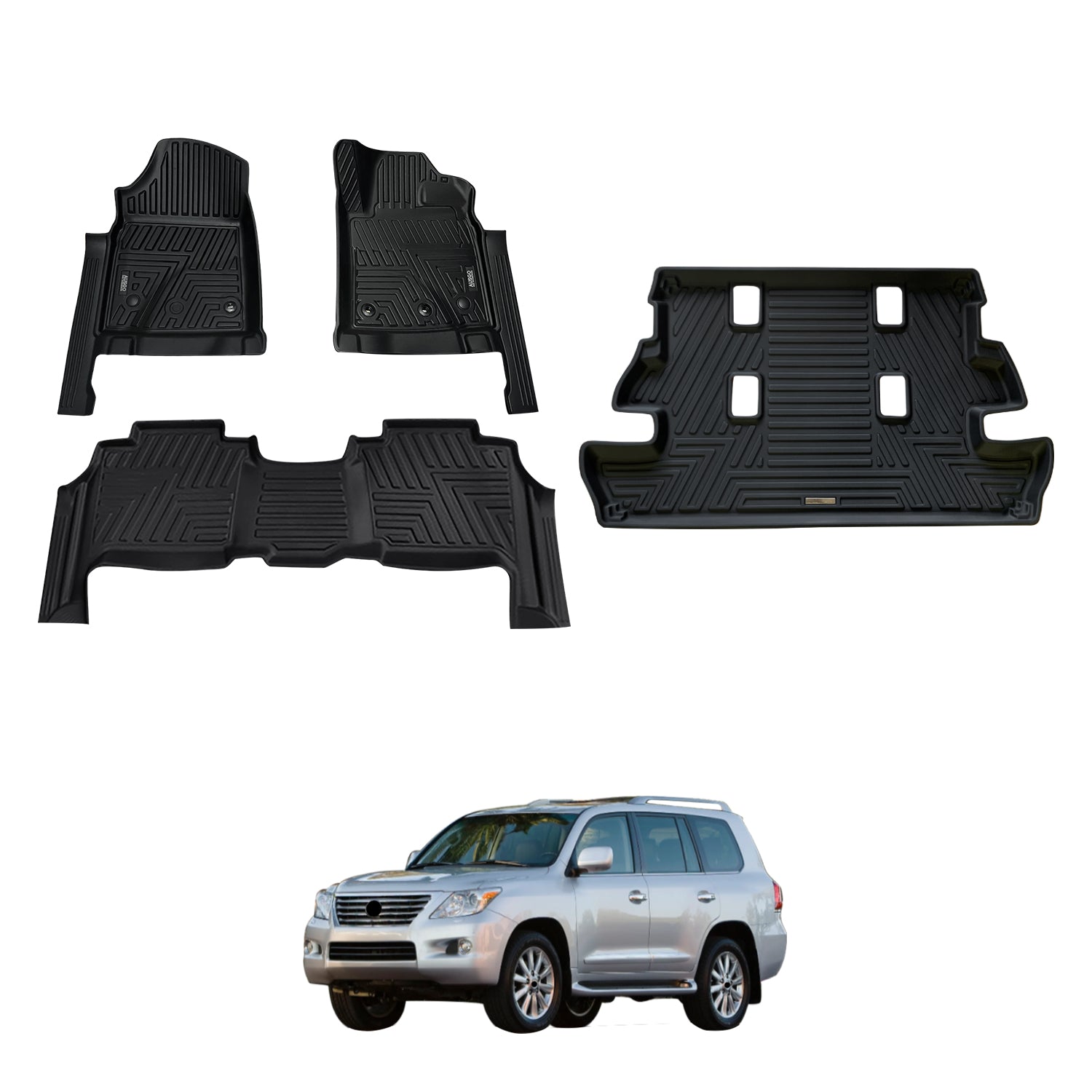 5D Car Floor Mats for Lexus LX570 LX Series 2013-2021