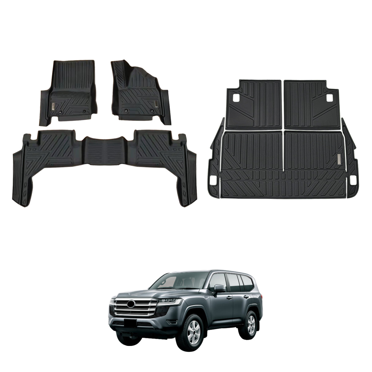 5D Car Floor Mats for Toyota Land Cruiser 300 Series 2021-Onwards