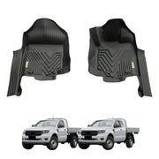 5D Injection Floor Mats for Ford Ranger Single / Extra Cab 2011-2022