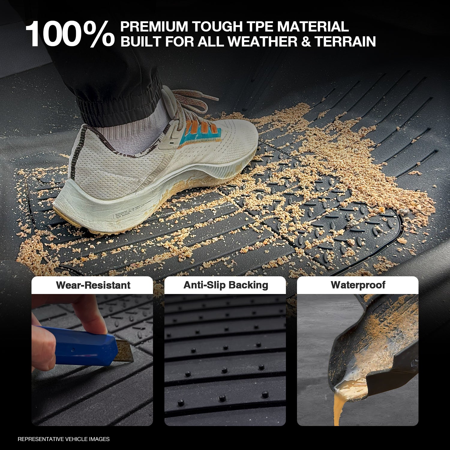 7D Injection Floor Mats for Toyota Land Cruiser 200 Series 2012-2021