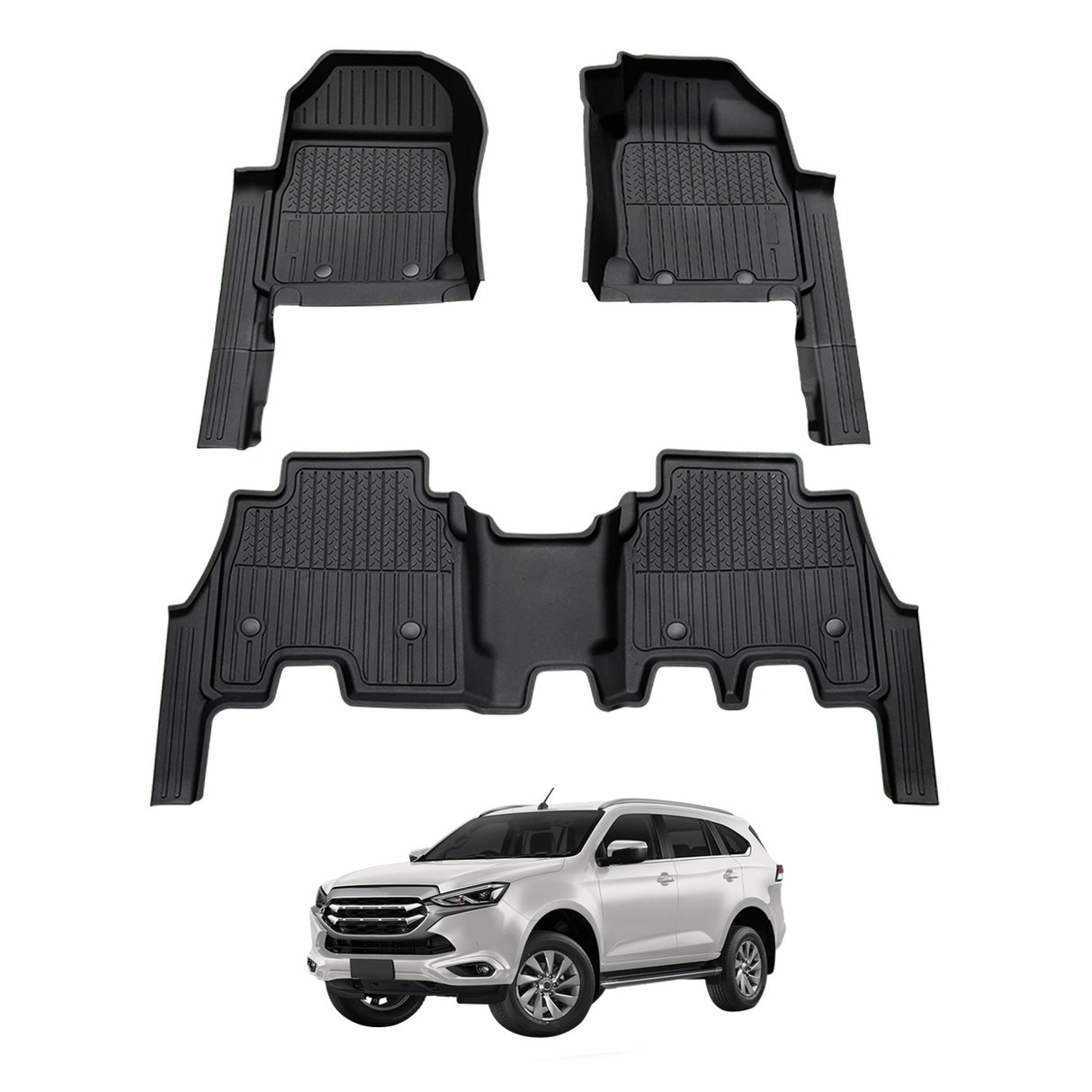 7D Injection Floor Mats for ISUZU MU-X MUX 2021-Onwards