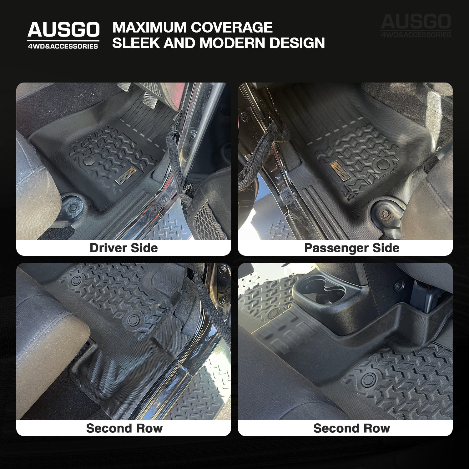 5D Car Floor Mats for Jeep Wrangler JK Series 4Door 2012-2018