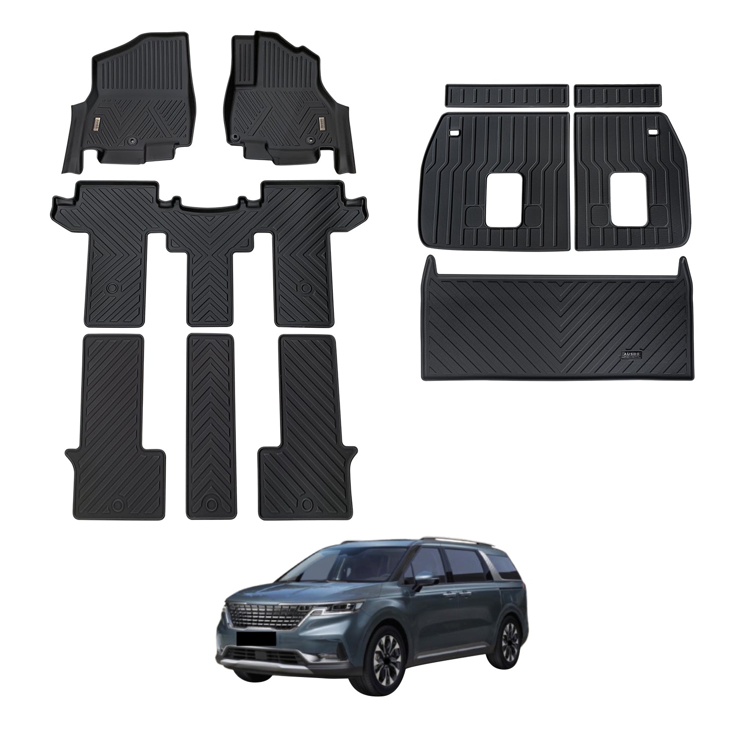5D Car Floor Mats for KIA Carnival KA4 Series 2020-Onwards