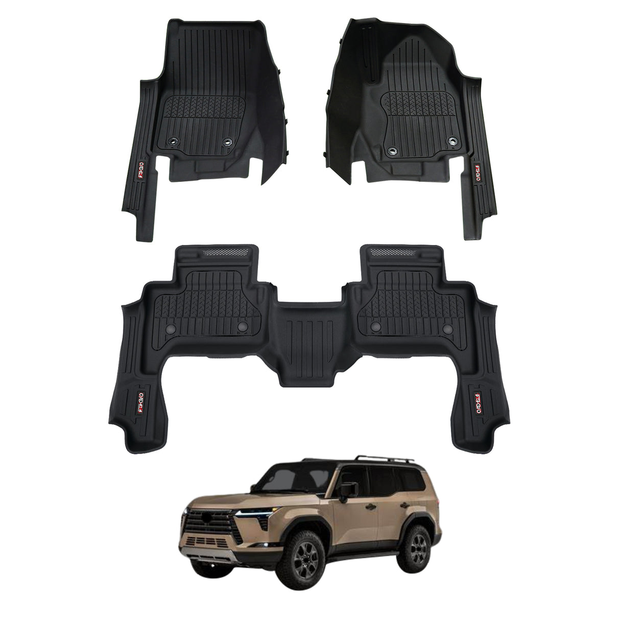 7D Injection Floor Mats for Lexus GX550 2024-Onwards