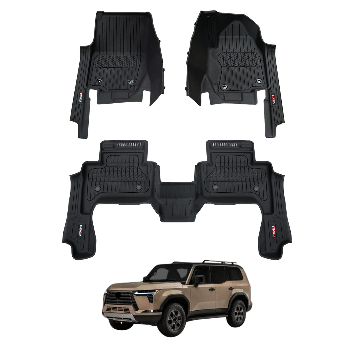 7D Injection Floor Mats for Lexus GX550 2024-Onwards