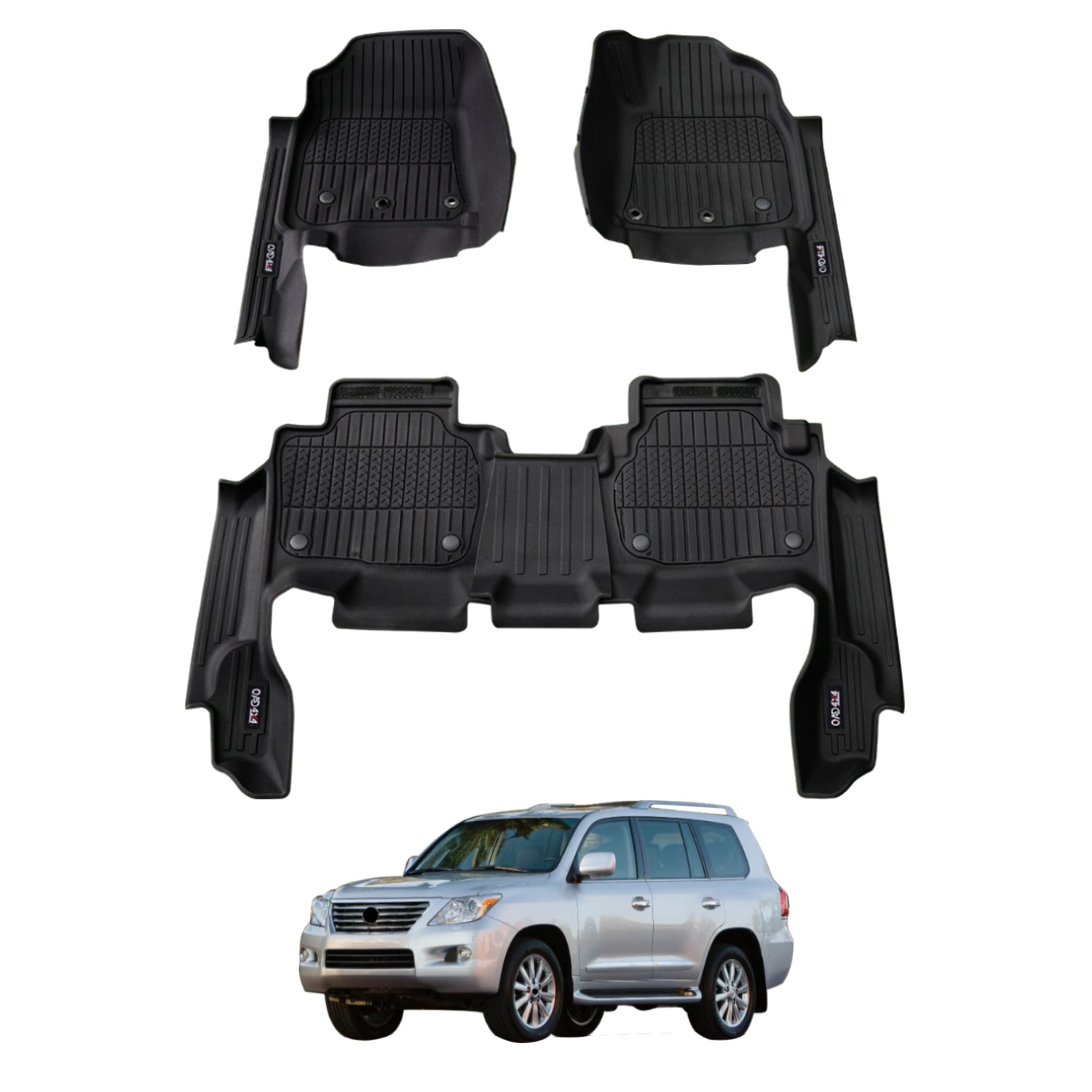 7D Injection Floor Mats for Lexus LX570 LX Series 2008-2012