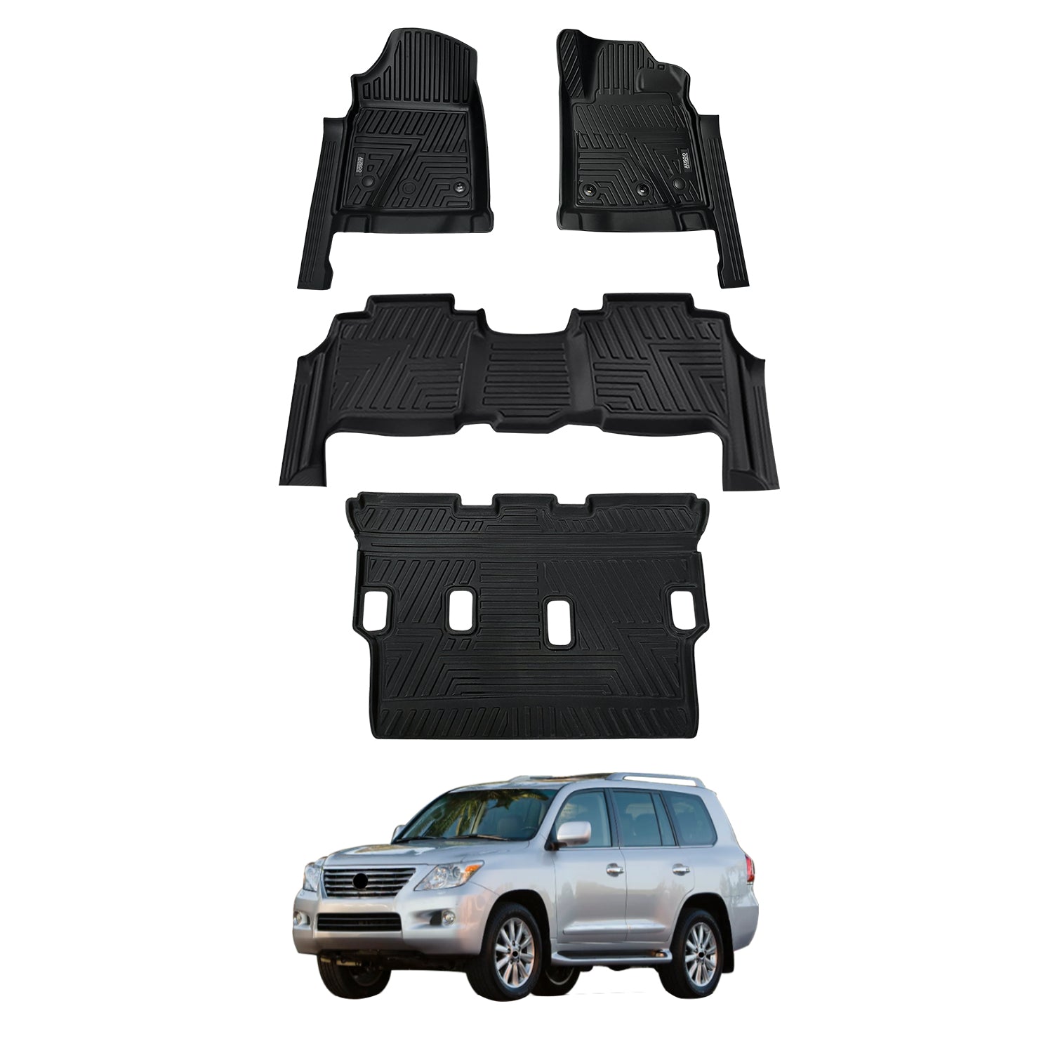 5D Car Floor Mats for Lexus LX570 LX Series 2013-2021