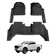7D Injection Floor Mats for Mazda BT-50 BT50 Dual Cab 2020-Onwards