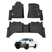 5D Car Floor Mats for Toyota Hilux Dual Cab 2015-Onwards Manual Trans