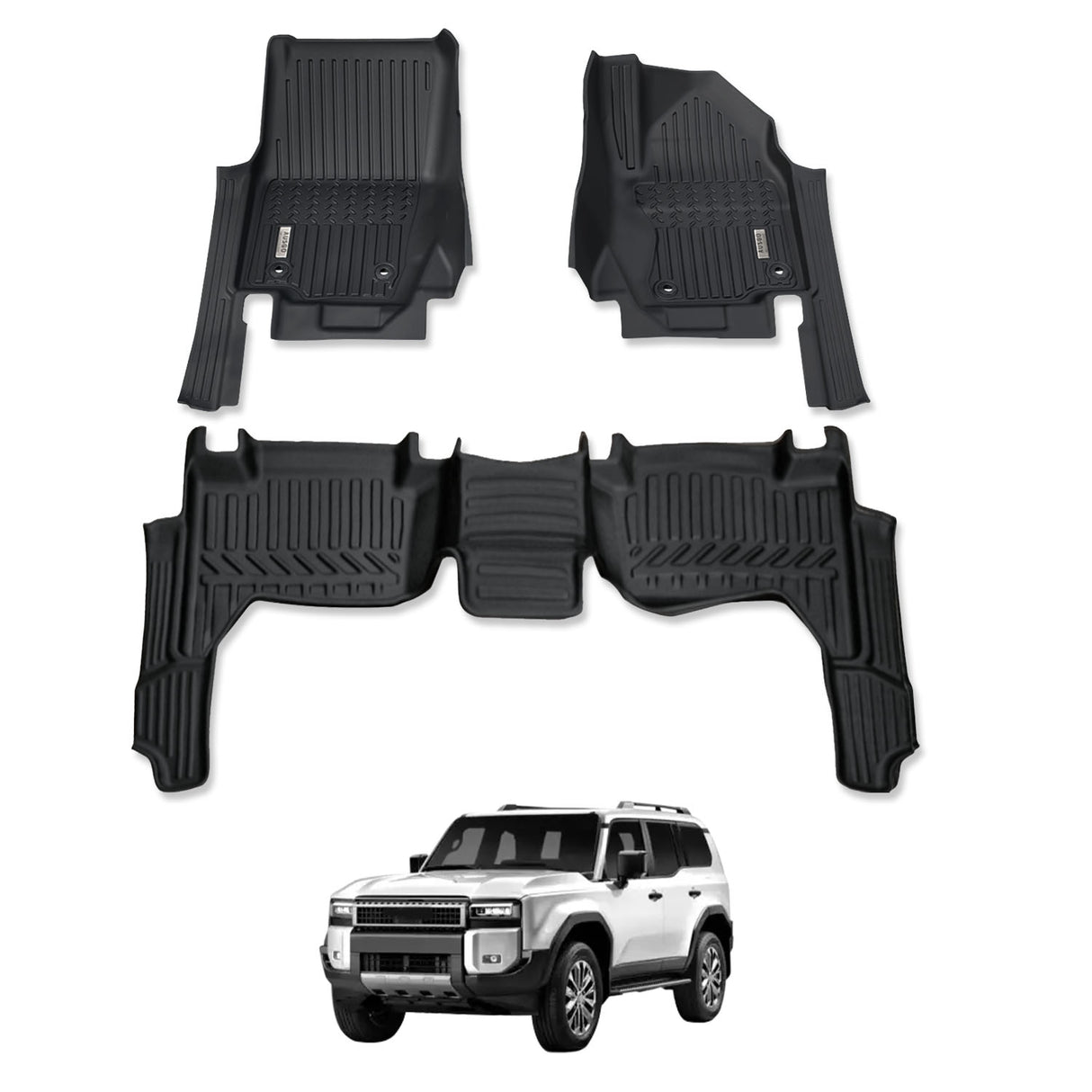 5D Car Floor Mats for Toyota Land Cruiser Prado 250 J250 LC250 2024-Onwards