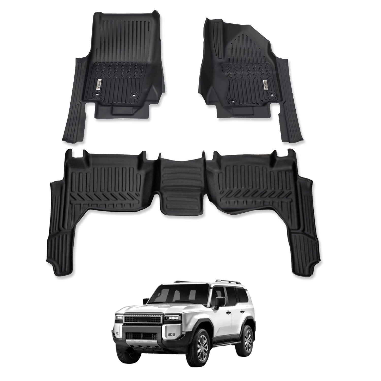 5D Car Floor Mats for Toyota Land Cruiser Prado 250 J250 LC250 2024-Onwards